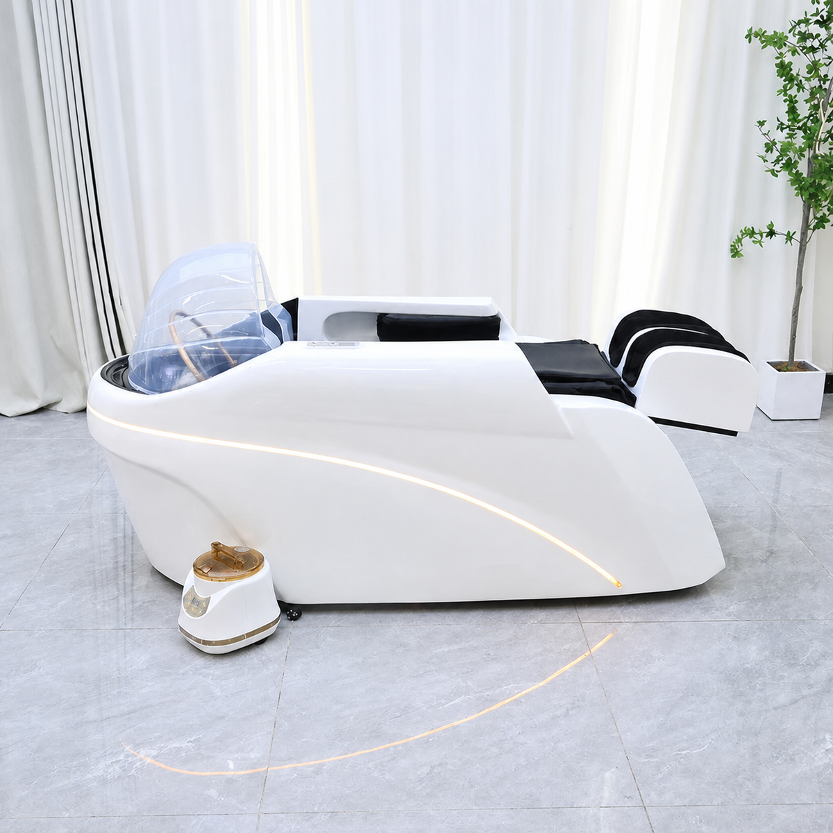 Salon head spa shampoo bed - clean image 7