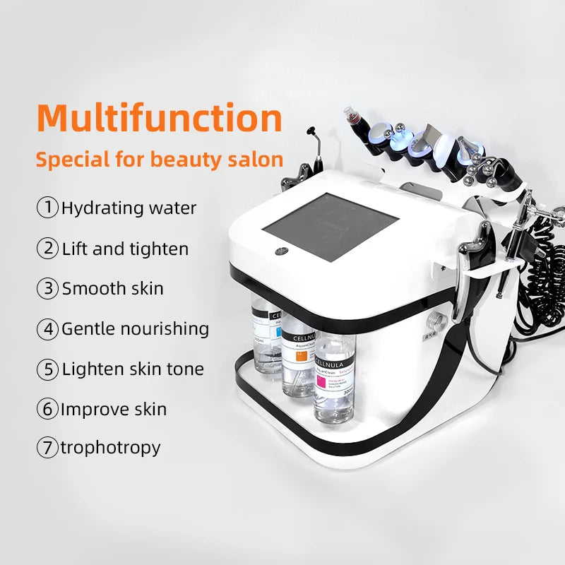 10in1 Dermabrasion facial Machine H2o2 Aqua Peeling Lift Skin