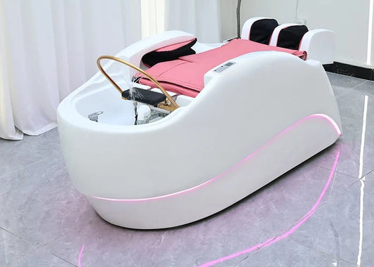 Salon head spa bed side view