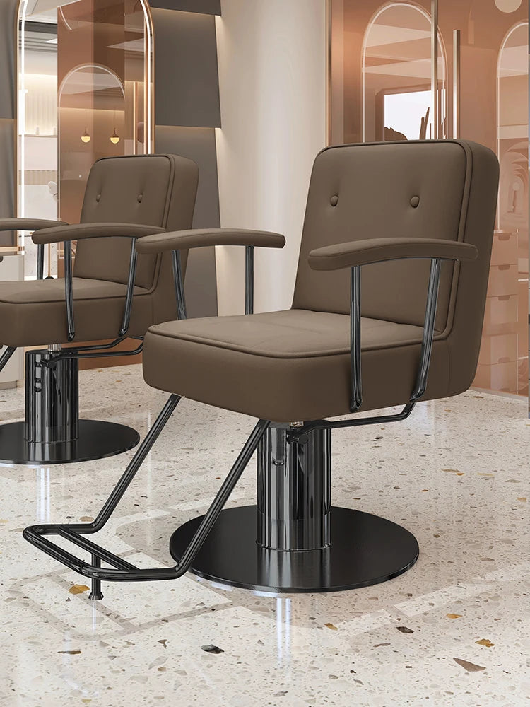 Nordic Style Barber Chairs Exquisite Glamour Premium Creative Salon Chairs European Trendy Silla Para Lashista Salon Furniture