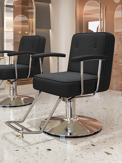 Nordic Style Barber Chairs Exquisite Glamour Premium Creative Salon Chairs European Trendy Silla Para Lashista Salon Furniture