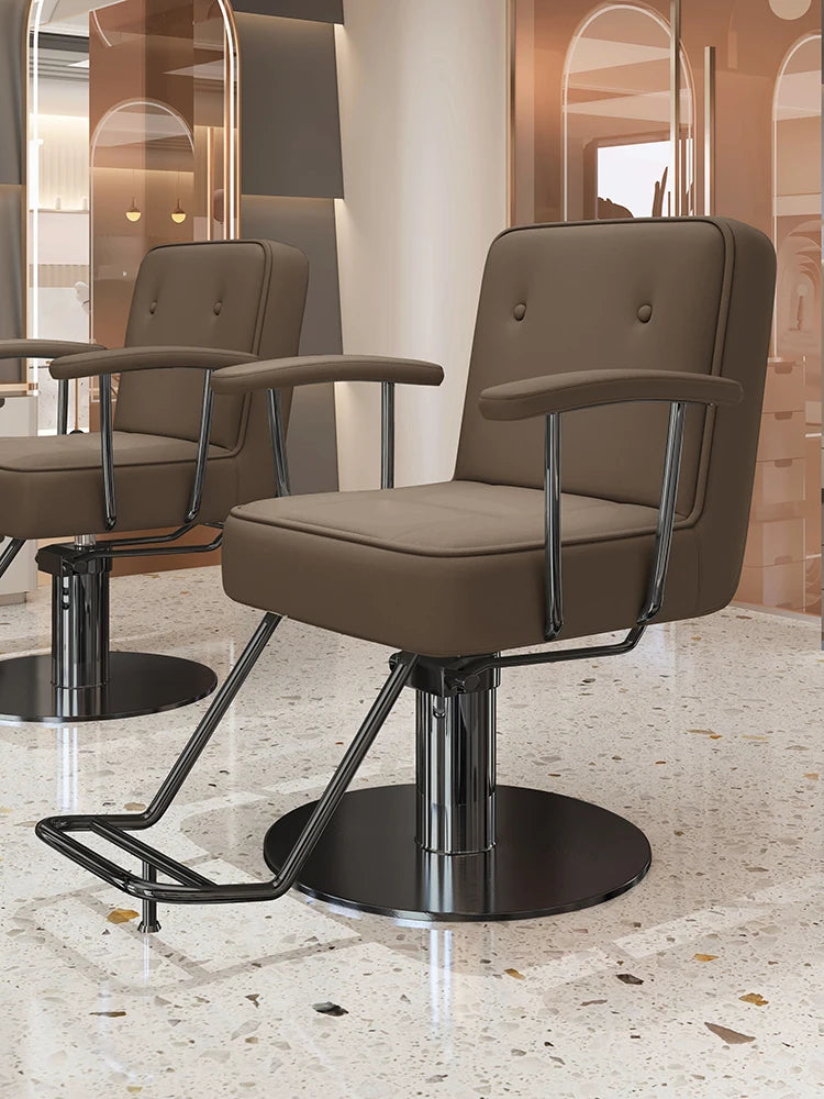 Nordic Style Barber Chairs Exquisite Glamour Premium Creative Salon Chairs European Trendy Silla Para Lashista Salon Furniture