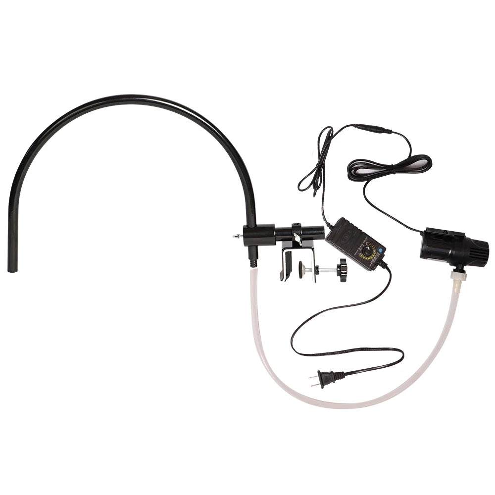 Salon Water Circulation Device Adjustable Flow Water Pump U‑Shaped Waterfall Sprayer for Shampoo Bowl Barber Hair Washing