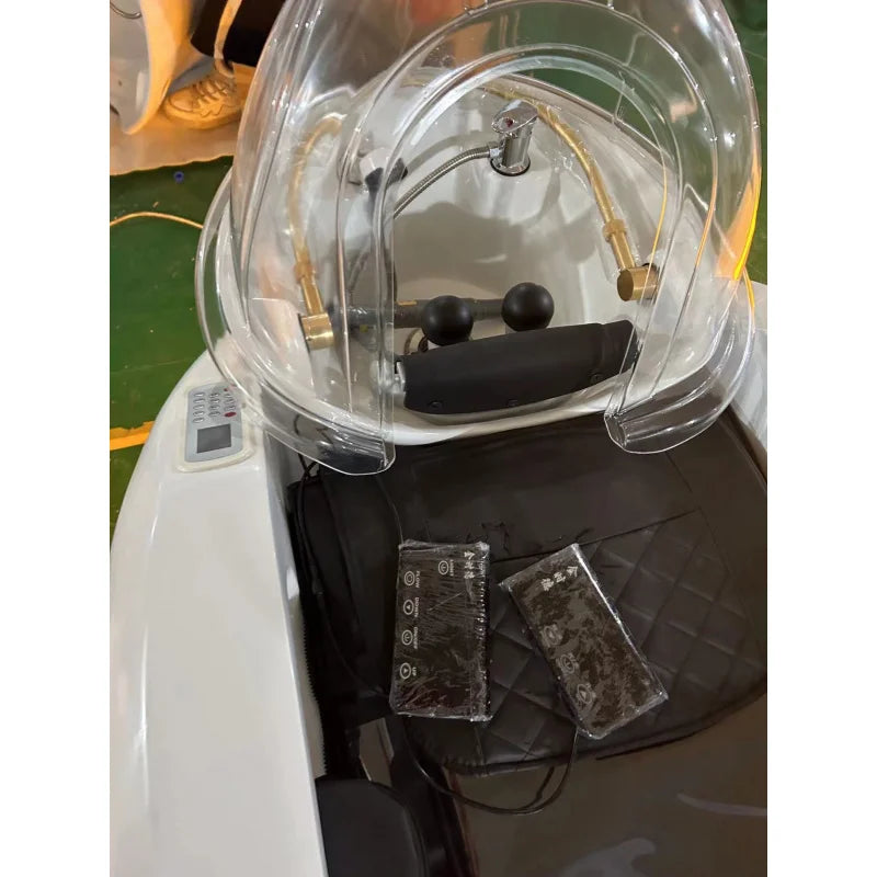 Hot Sale Hair Washing Chair Shampoo Chair Shampoo Bed with Body Massage Function