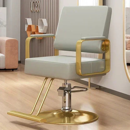 Modern Swivel Salon Chair with Armrests