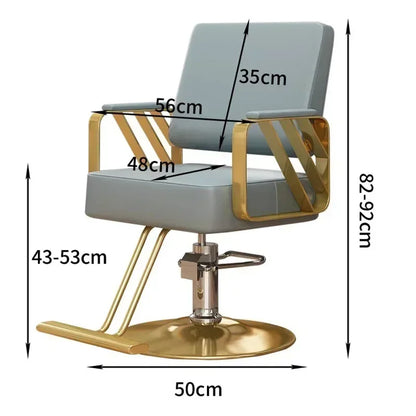 Modern Swivel Salon Chair with Armrests