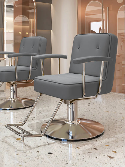 Nordic Style Barber Chairs Exquisite Glamour Premium Creative Salon Chairs European Trendy Silla Para Lashista Salon Furniture