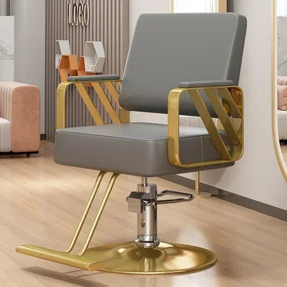 Modern Swivel Salon Chair with Armrests