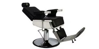 Heavy-Duty Reclining Hydraulic Barber Chair with Footrest