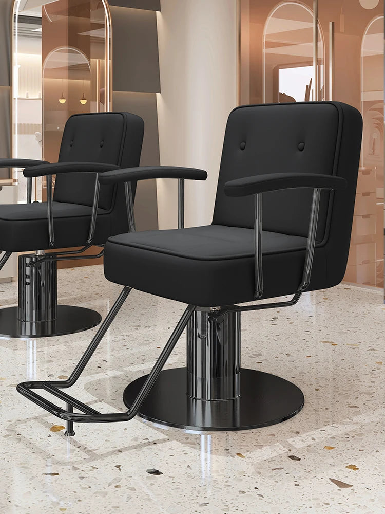 Nordic Style Barber Chairs Exquisite Glamour Premium Creative Salon Chairs European Trendy Silla Para Lashista Salon Furniture