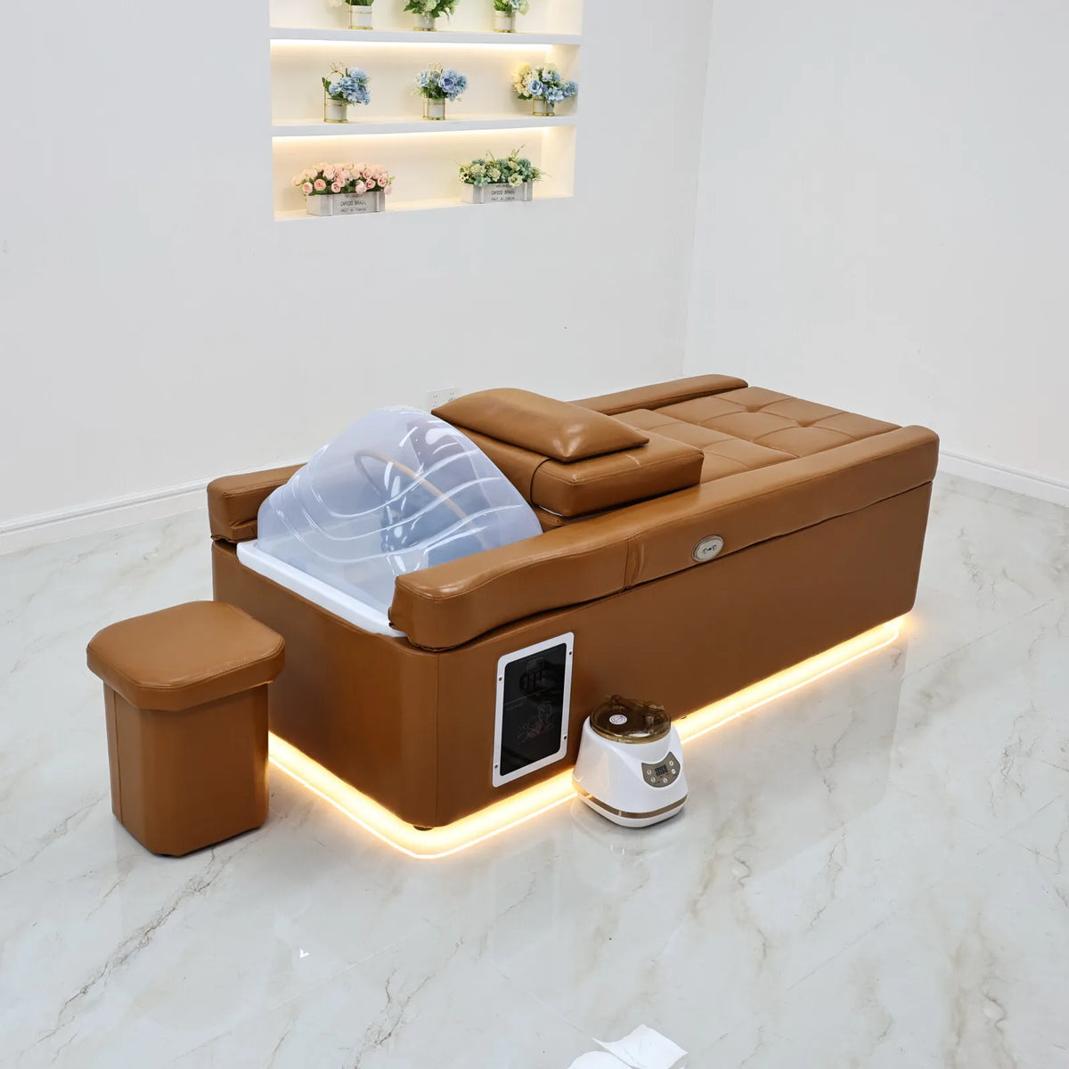 Head Spa Salon Store Business Growth Advisor Commercial Furniture Shampoo Bed Massage Table