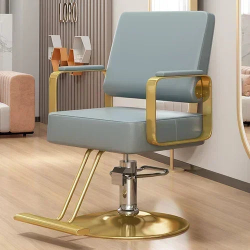 Modern Swivel Salon Chair with Armrests