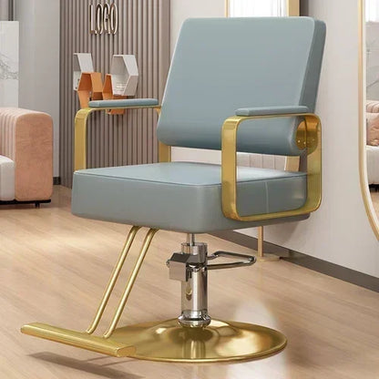 Modern Swivel Salon Chair with Armrests