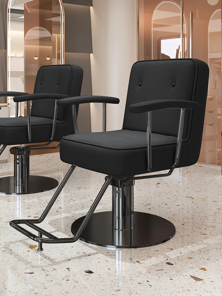 Nordic Style Barber Chairs Exquisite Glamour Premium Creative Salon Chairs European Trendy Silla Para Lashista Salon Furniture