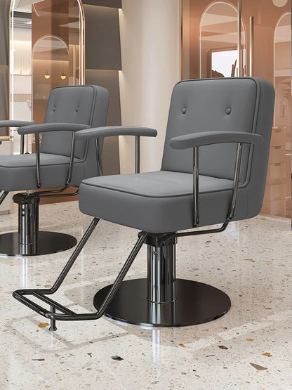 Nordic Style Barber Chairs Exquisite Glamour Premium Creative Salon Chairs European Trendy Silla Para Lashista Salon Furniture