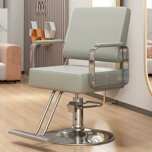 Modern Swivel Salon Chair with Armrests