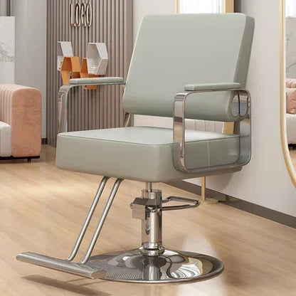 Modern Swivel Salon Chair with Armrests