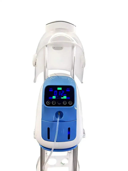 Desktop 2-in-1 Oxygen Jet Microdermabrasion Facial Mask Device with LED Light Therapy for Commercial Use Skin Rejuvenation