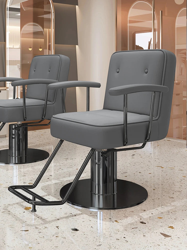 Nordic Style Barber Chairs Exquisite Glamour Premium Creative Salon Chairs European Trendy Silla Para Lashista Salon Furniture