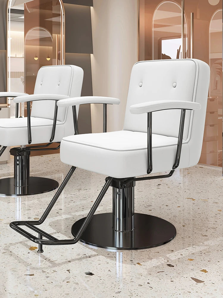 Nordic Style Barber Chairs Exquisite Glamour Premium Creative Salon Chairs European Trendy Silla Para Lashista Salon Furniture
