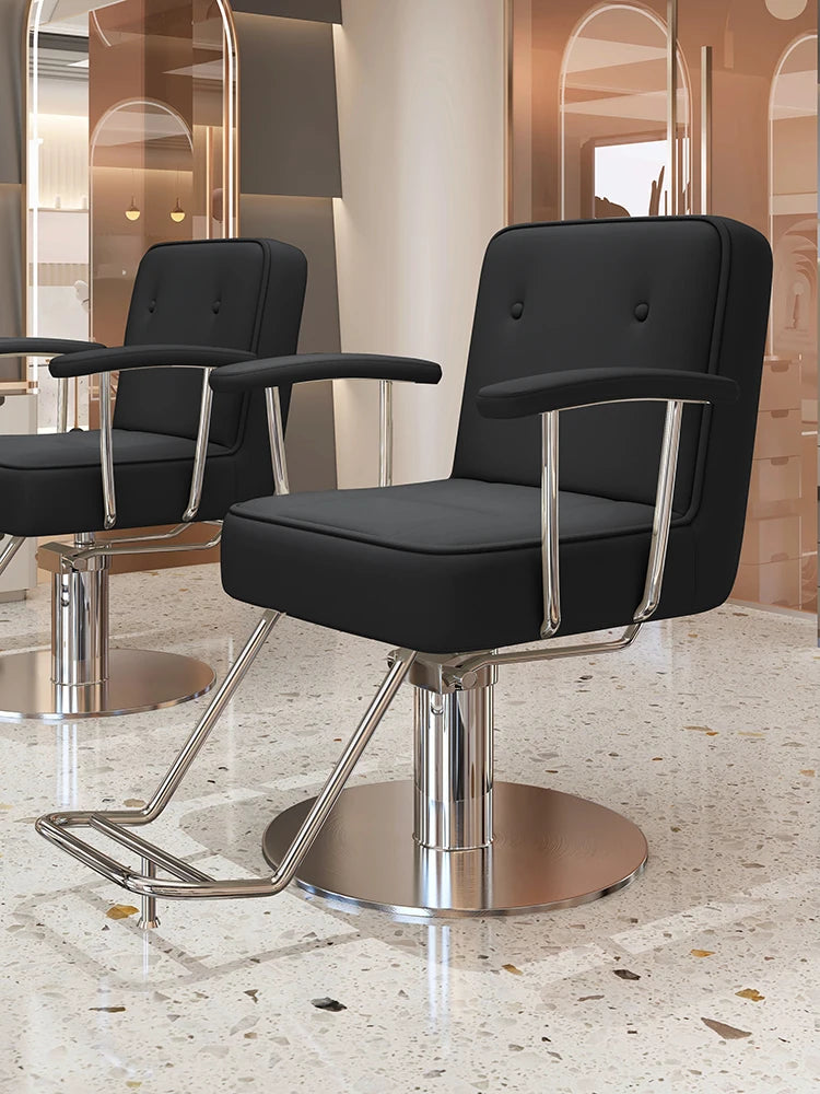 Nordic Style Barber Chairs Exquisite Glamour Premium Creative Salon Chairs European Trendy Silla Para Lashista Salon Furniture