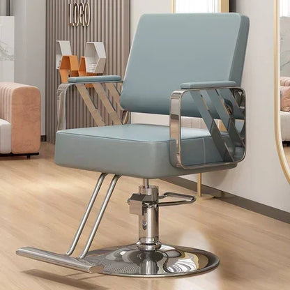Modern Swivel Salon Chair with Armrests