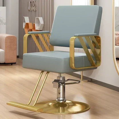 Modern Swivel Salon Chair with Armrests