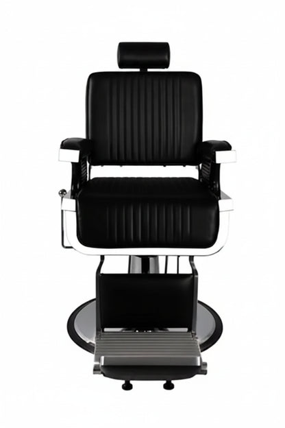 Heavy-Duty Reclining Hydraulic Barber Chair with Footrest