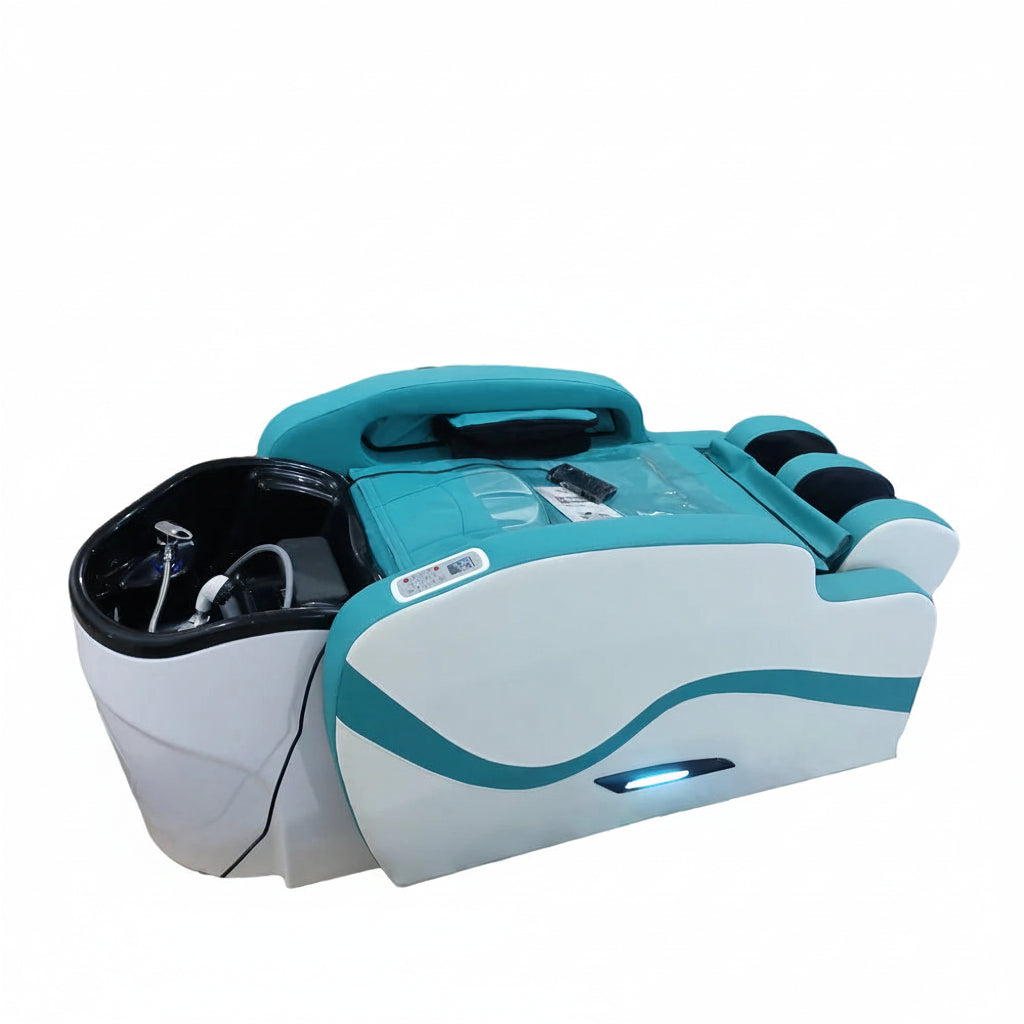 Multi-functional Hair Washing Bed Adjustable Head Spa MassageBed Headspace Shampoo Bed with Salon Sink