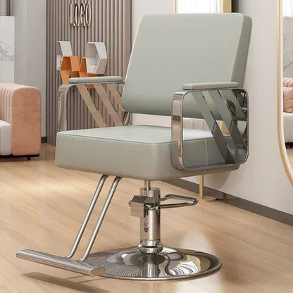 Modern Swivel Salon Chair with Armrests
