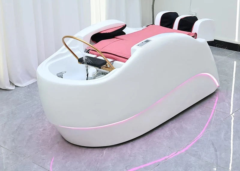 Salon head spa bed side view