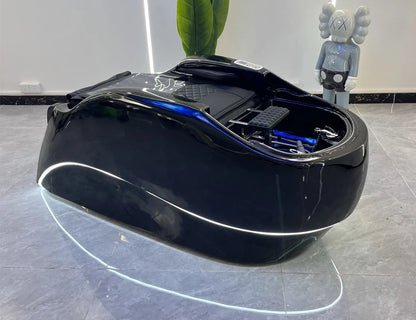 Salon head spa bed black color view