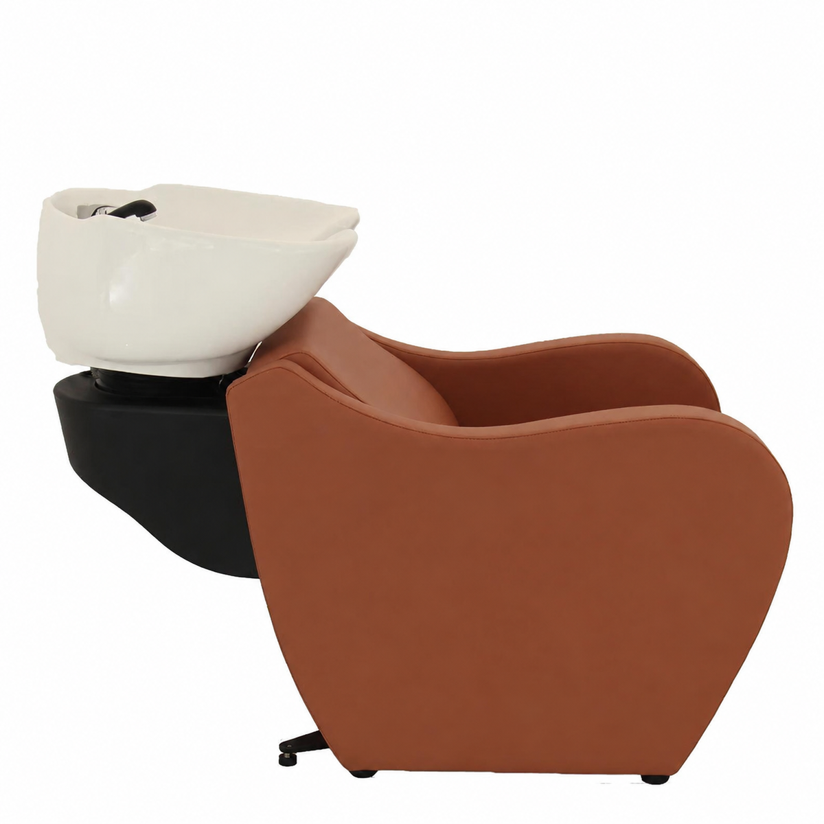 Clean salon shampoo chair – side view